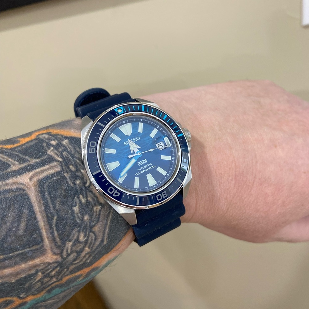 Seiko Blue Professional Watch King Samurai